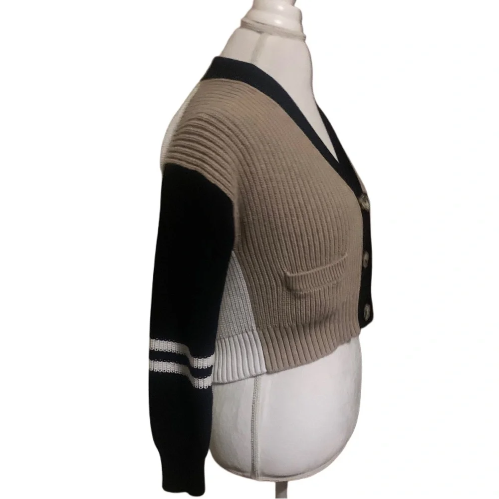 Tommy Jeans Colorblock Cropped Cardigan - Picture 2 of 11